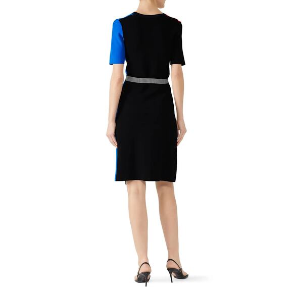 Diane von Furstenberg V Neck Wrap Francine Dress Multicolor Womens Size Medium - Picture 2 of 9